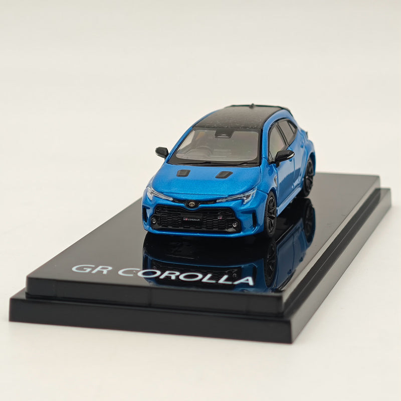 1/64 Hobby Japan Toyota GR COROLLA RZ Cyan Metallic HJ641067BL Diecast Model Car