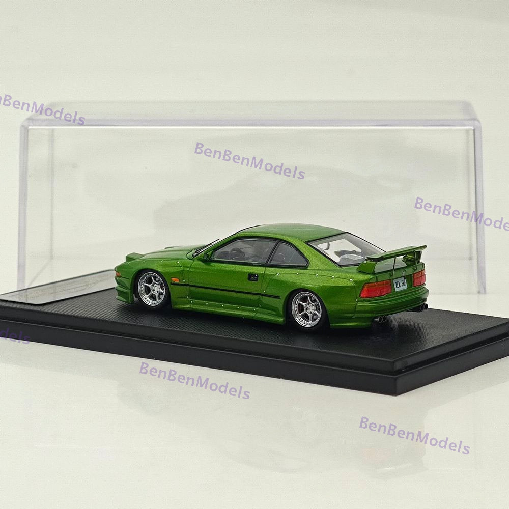 1/64 Rhino Model 850CSi E31 Green Coupe WideBody Sport Model Diecast Metal Car