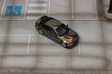 Pre-sale SH 1/64 E46 Chrome Black with BBS & Original Wheels Diecast Model Car
