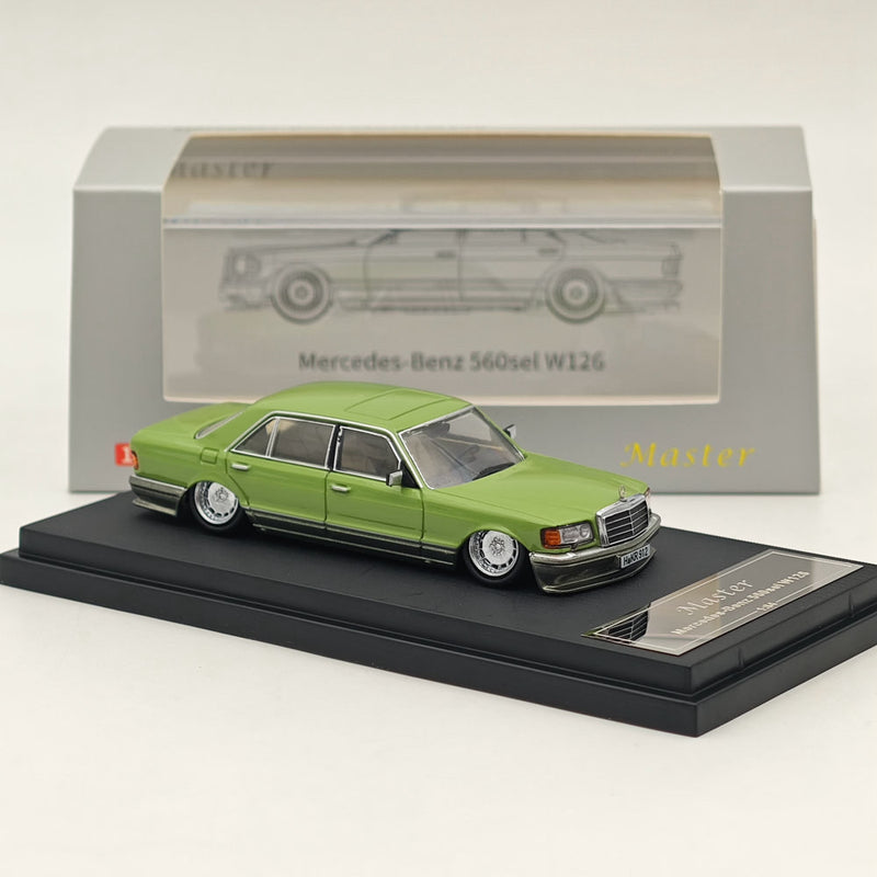 Master 1:64 Mercedes-Benz S560sel W126 Diecast Toys Car Models Miniature Hobby Collection Gifts