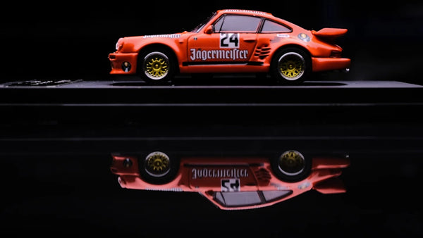 Master 1:64 Porsche 930 911 Turbo Black Bird Gulf Diecast Toys Car Models Collection Gifts Limited Edition