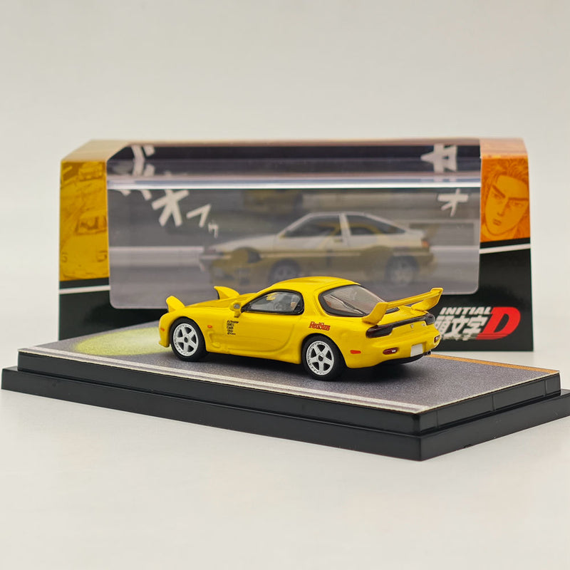 Hobby Japan 1/64 Mazda RX-7 (FD3S) RedSuns Initial D Open Headlights HJ645007DA Diecast Model Collection