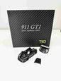Transcend model 1:64 911 GT1 24h LeMans 1997 Black Carbon Fiber Openable Hood Diecast Model Car Limited Collection