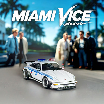 Pre-order 1:64 Rhino Model 911 Turbo 930 Miami Police Department Diecast Model Car