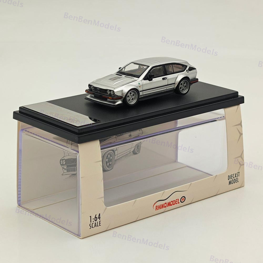 RM 1/64 Alfa Romeo GTV6 Gold/Silver Diecast Toys Car Models Collection Gifts