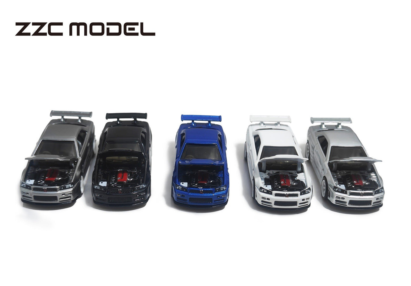 Pre-Sale ZZC 1/64 Nissan GTR R34 Full Alloy Die - cast Toys Car Models - Collectible Gifts