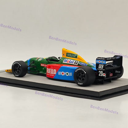 1/18 Tecnomodel Benetton B190 1990 Monaco GP Nelson Piquet #20 Resin Model Car