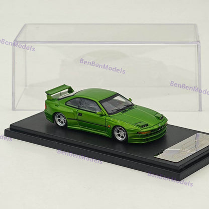 1/64 Rhino Model 850CSi E31 Green Coupe WideBody Sport Model Diecast Metal Car