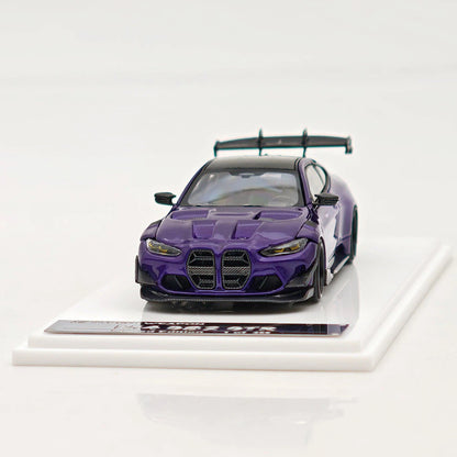 Street Weapon SW 1/64 M4 G82 GTR Lightning Purple Full Widebody Kit Diecast Model Car Limited Edition