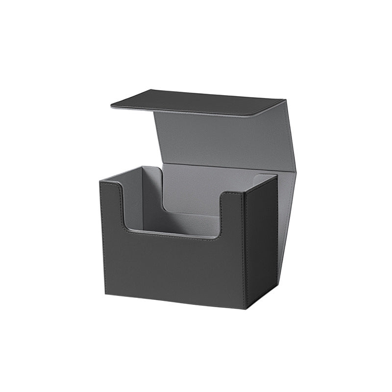 Magnetic Grid PU Leather Graded Card Slab Storage Box for 35pt Card Holders & PTCG CCG OCG TCG Cards