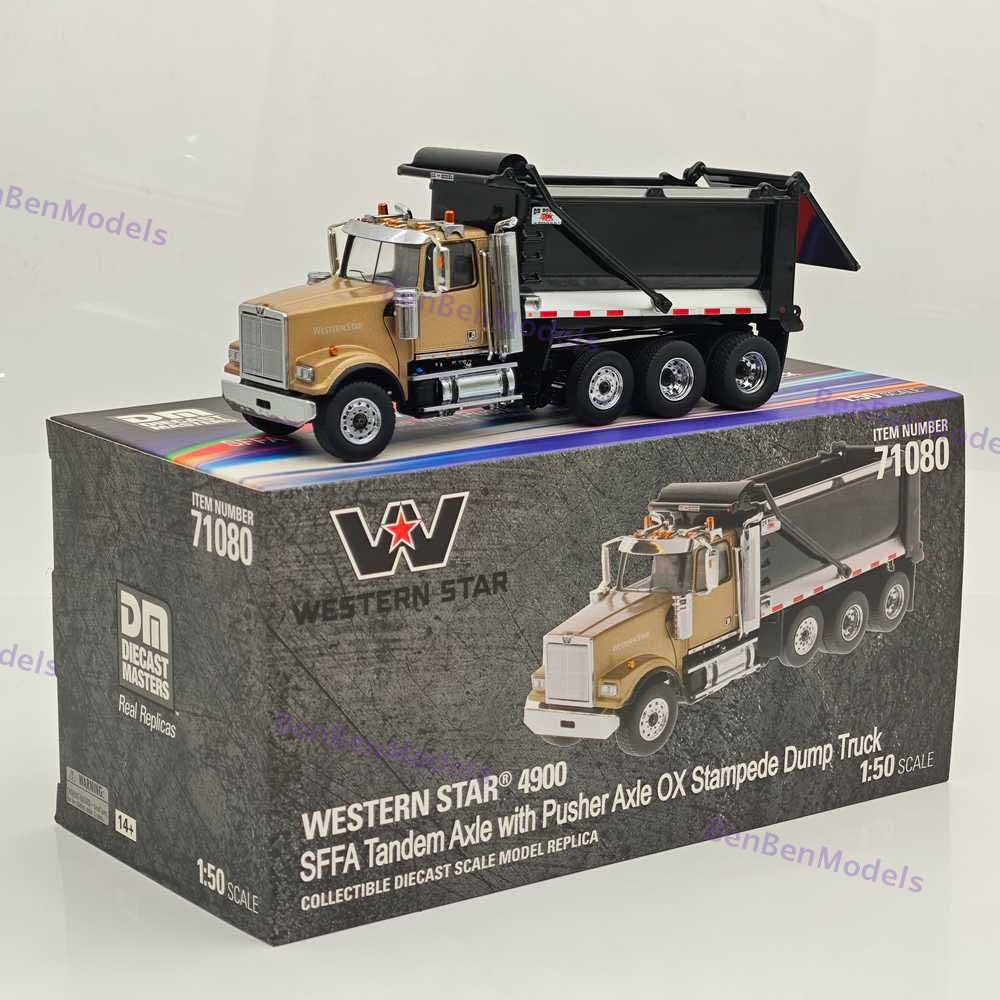 1/50 DM WESTERN STAR 4900 SFFA Tandem Axle Dump Truck Collectible Diecast 71080
