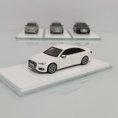 JG 1/64 Audi A6 C8 Miniature Resin Toys Car Models Hobby Collection Gifts