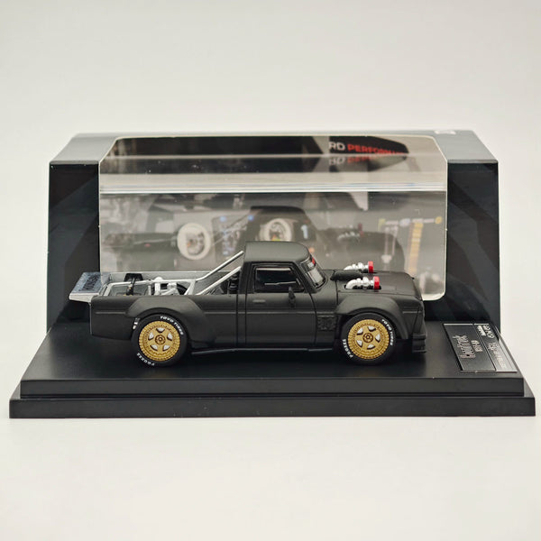 1/64 STREET WARRIOR Ford F-150 Performance Hoonigan 1977 Black Diecast Model Car Collection Auto Toys Gift