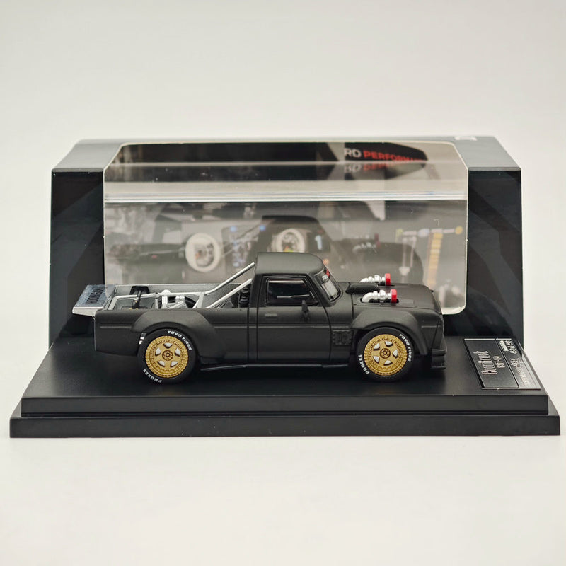 1/64 STREET WARRIOR Ford F-150 Performance Hoonigan 1977 Black Diecast Model Car Collection Auto Toys Gift