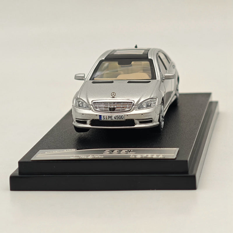 1/64 SW Mercedes Benz S Class S65L V12 Silver Sedan Sports Diecast Models Car