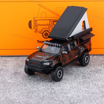 Model 1:64 Collectible Toyota Tacoma Off-Road Camper GCD Car Diecast Gifts