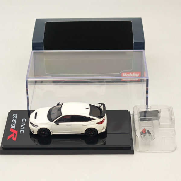 Hobby Japan 1:64 Honda CIVIC TYPE R (FL5) with Engine Display Model Championship White HJ641063W Diecast Car Collection