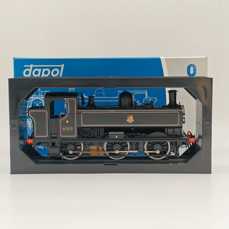 Dapol 7S-007-012 O Gauge Class 57xx Pannier 8763 BR early black 21DCC-Locomotive