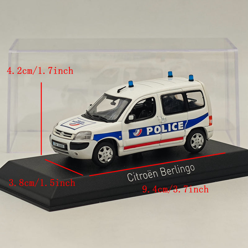 1/43 Norev CITROEN BERLINGO 2004 Police fluviale Paris Diecast Model Cars White