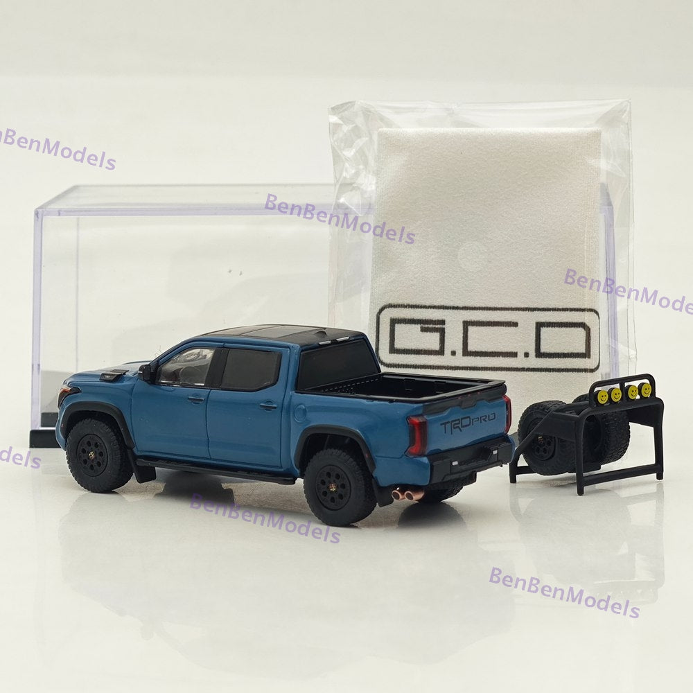 1/64 GCD Tundra TRD Pro Pickup Truck Blue Diecast Metal Car Limited