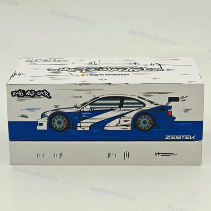 1:64 DCM BMW M3 GTR E46 NFS TECKWRAP APAXPO ZESTEK Diecast Models Car Colletible