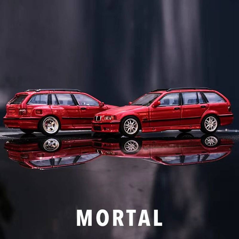 Mortal 1:64 BMW E36 3-Series Four Door Dtation Wagon Diecast Toys Car Models Hobby Collection Gifts Limited Edition