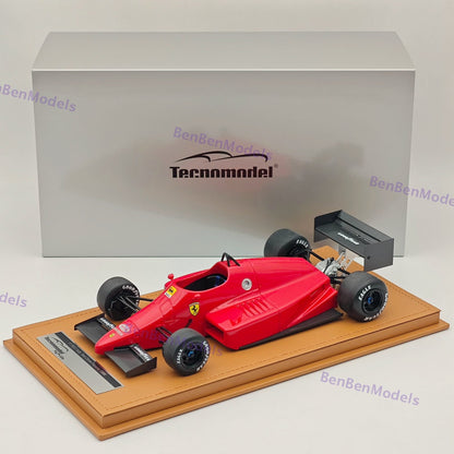 1/18 Tecnomodel Ferrari F1 F637 INDY #0 1986 TEST DRIVE FIORANO Red Resin Model