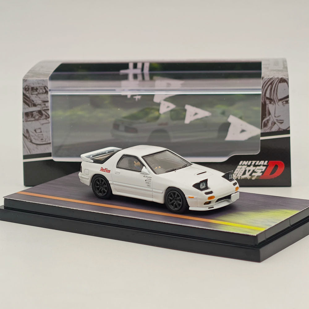 Hobby Japan 1/64 Mazda RX-7 (FC3S) RedSuns Initial D Open Headlights HJ643043D Diecast Model Collection In Stock - US