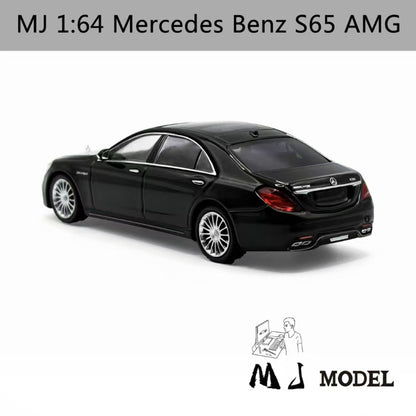 MJ 1:64 Mercedes Benz S65 AMG W222 Diecast Toys Modèles de voitures Collection Cadeaux Édition limitée 