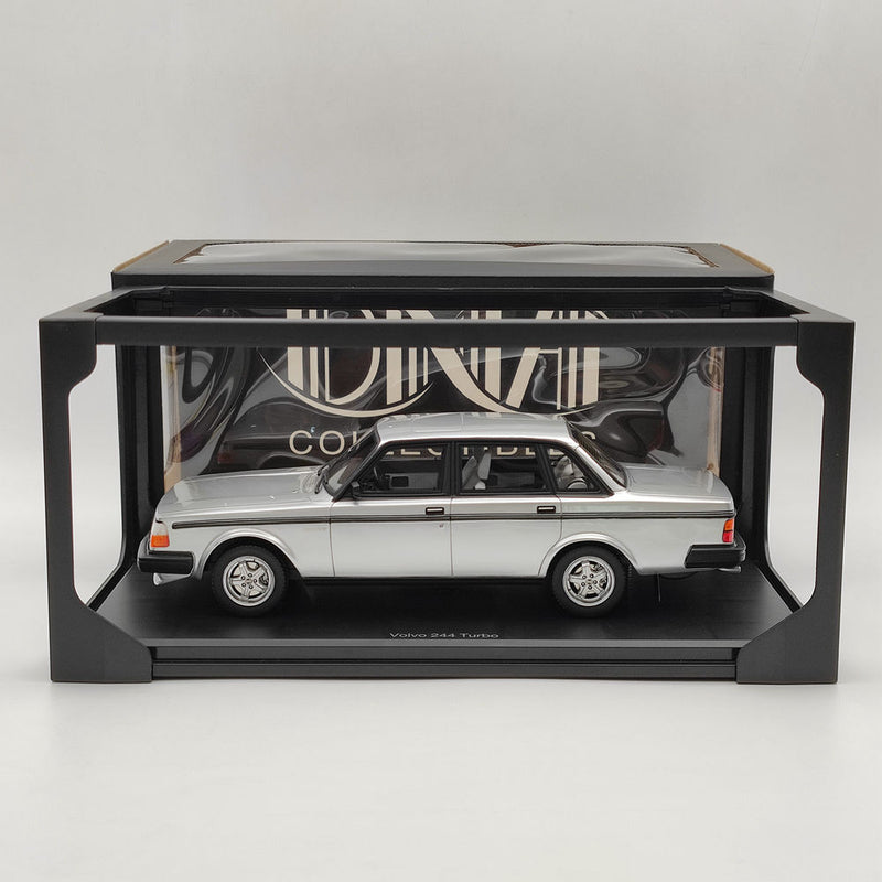 DNA Collectibles 1/18 Volvo 244 Turbo DNA000115 Resin Model Car Limited Silver Toys Gift