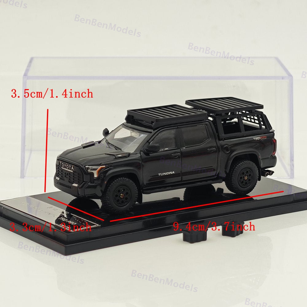 1:64 GCD Toyota Tundra PickUp MK3 XK70 TRD Pro Black Diecast Model Car Limited