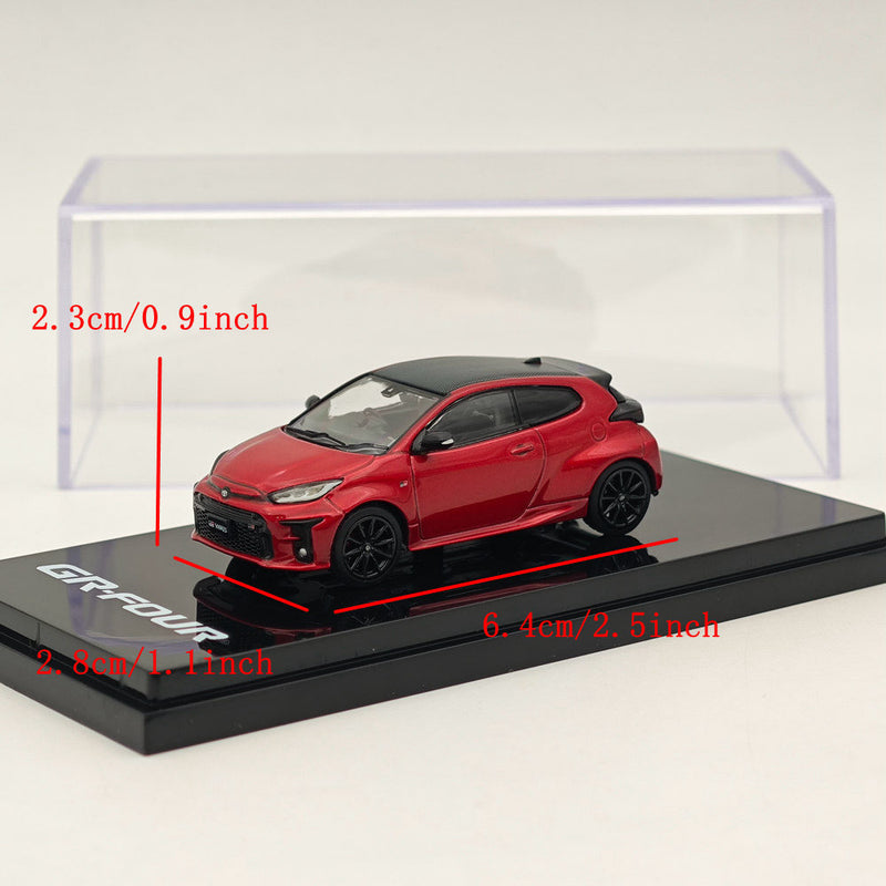Hobby Japan 1:64 Toyota GR-Four YARIS RZ High performance Emotional Red ll HJ642024HR Diecast Models Car Collection