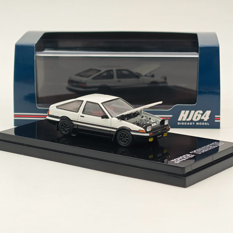 Hobby Japan 1/64 Toyota SPRINTER TRUENO GT APEX (AE86) JDM Style White HJ641052AWB Diecast Model Car