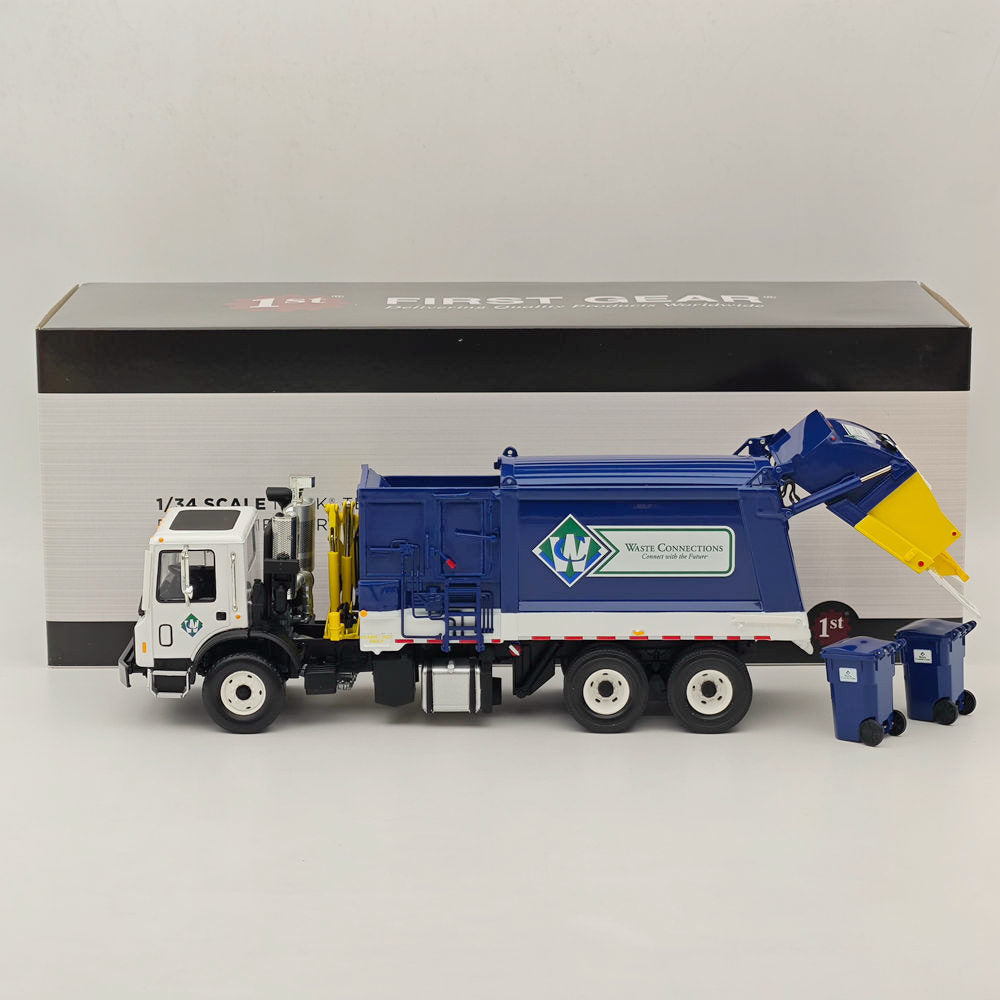 First Gear 1:34 Mack TerraPro Side Load Refuse Truck Blue 10-4167 Diecast Truck