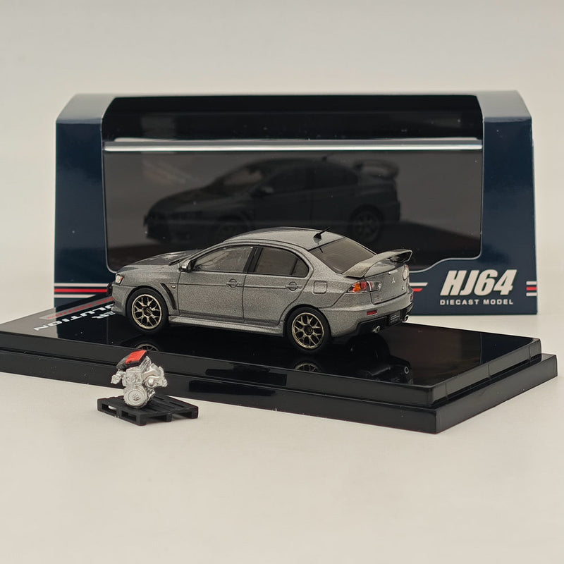 Hobby Japan 1/64 Mitsubishi Lancer Evolution X Final Edition Gray HJ642053AGM