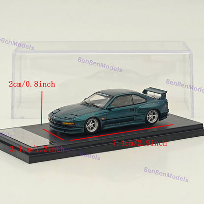 Rhino Model RM 1/64 BMW 850CSi E31 Coupe WideBody Sport Model Diecast Green