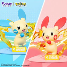 FUNISM &amp; Pokémon Peluche + Figurine Minun Environ 4 pouces 2 PCS/SET