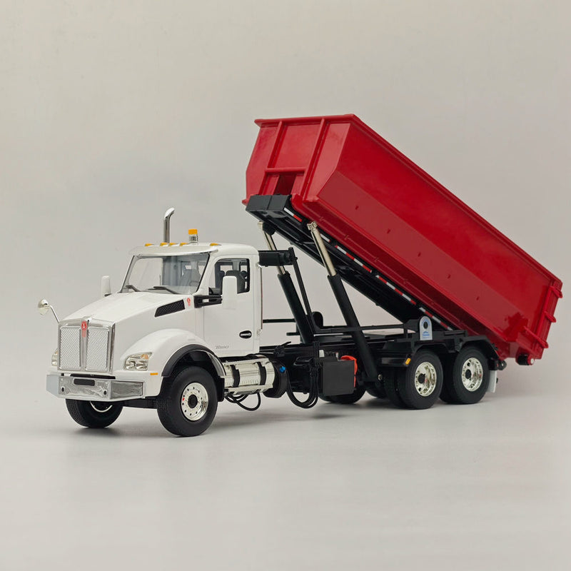 FIRST 1/34 KENWORTH T880 WITH TUB-STYLE ROLL-OFF CONTAINER Red 10-4251 Truck