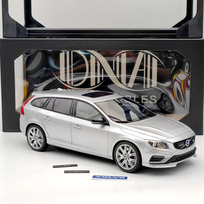 DNA Collectibles 1/18 Volvo V60 Polestar Engineered DNA000143 Resin Model Silver Toys Car Gift