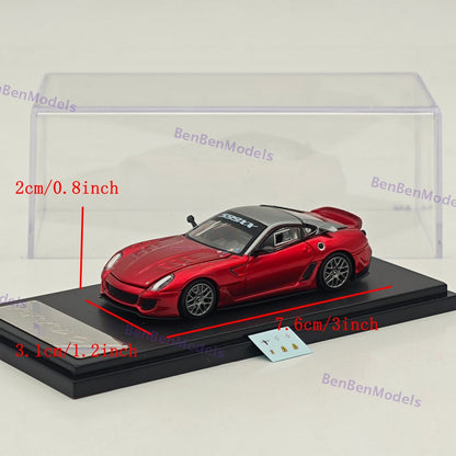 RM 1:64 599XX Racing Sports Model Diecast Car Model with Openable Hood