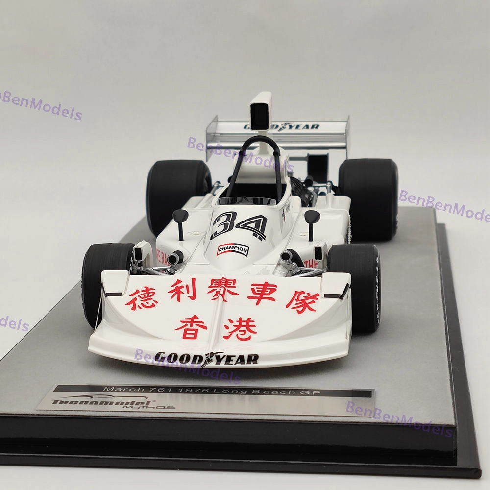 1/18 Tecnomodel March 761 #34 H.J. Stuck USA Long Beach GP 1976 TM18-222B