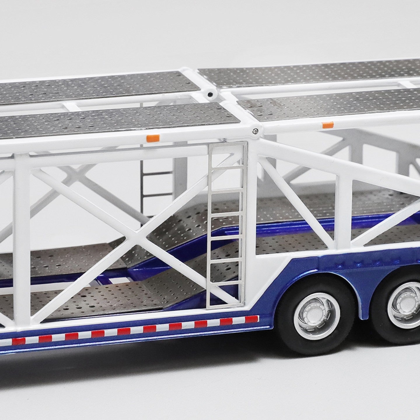 1:64 GCD Extra - long Double - layer Car Carrier Trailer Alloy -Jumbo, Realistic