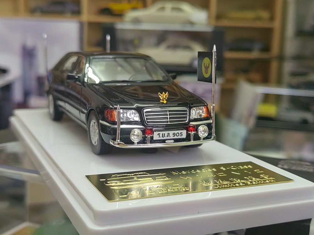 WTX 1:43 W140 V12 Thai Royal S-Class Resin Car Model Collectible Gifts Limited