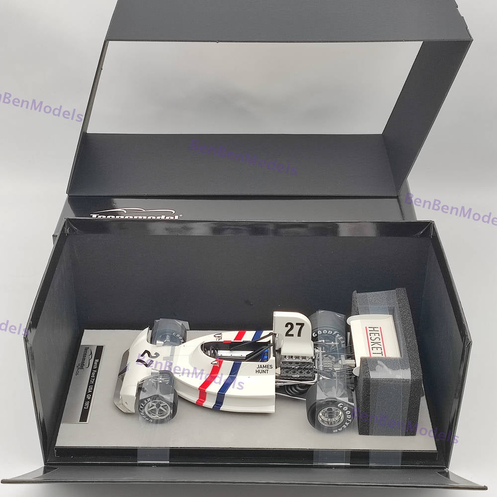 1/18 Tecnomodel March Ford 731 1973 USA GP #27 James Hunt TM18-289D Resin Model