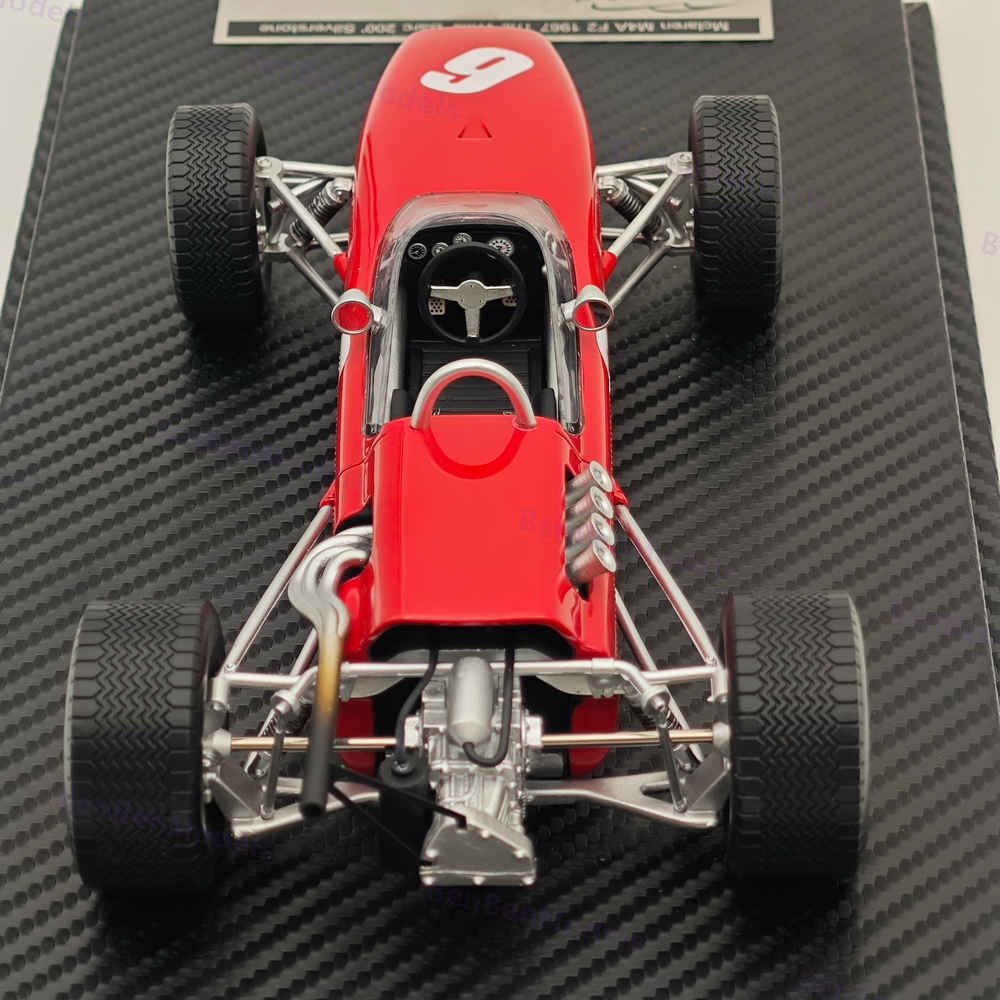 1/18 Tecnomodel McLaren M4A F2 race #6 1967 The Wills Barc 200 Silverstone Bruce