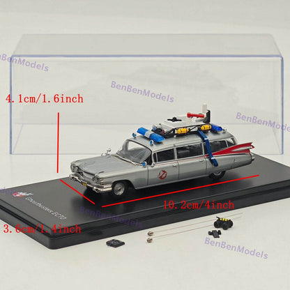 1:64 YS Ghostbusters Ecto-1 Varnish Diecast Model Minicar Limited