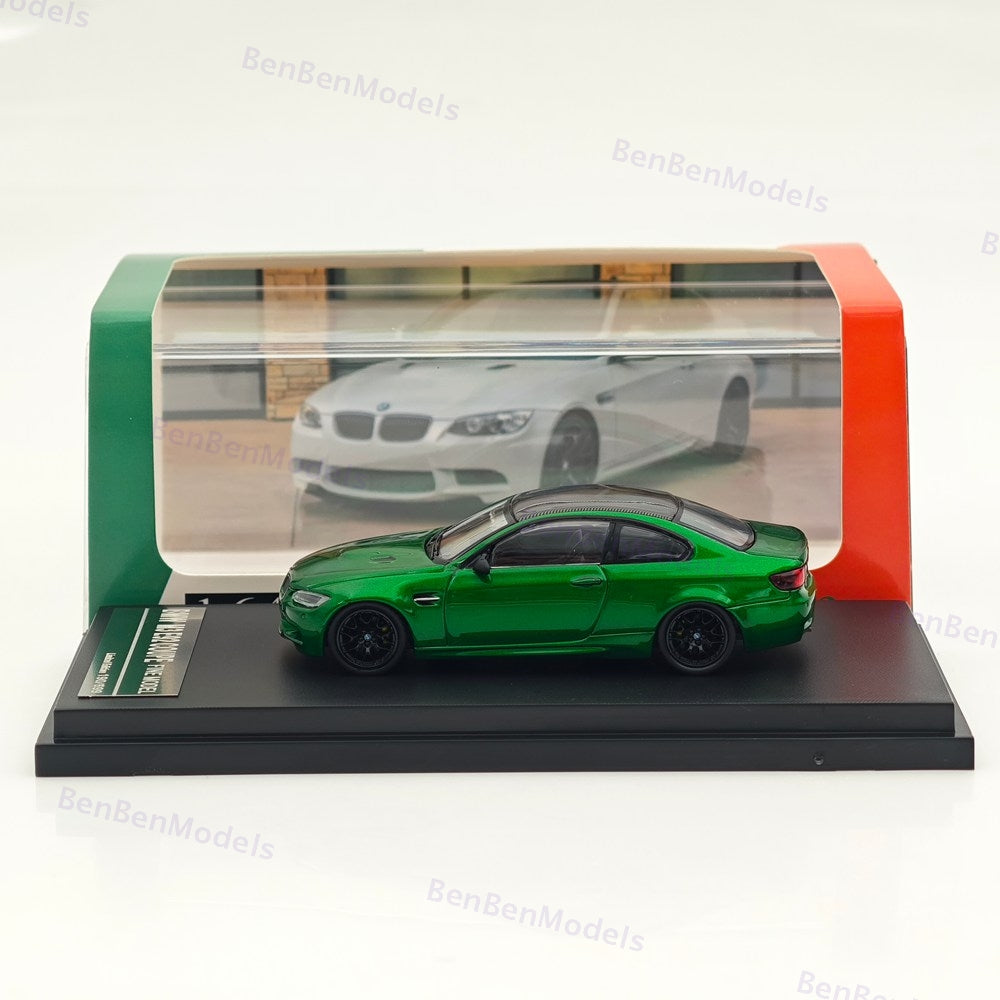 Fine model 1/64 BMW M3 E92 COUPE Diecast Model Car Limited Collection Green