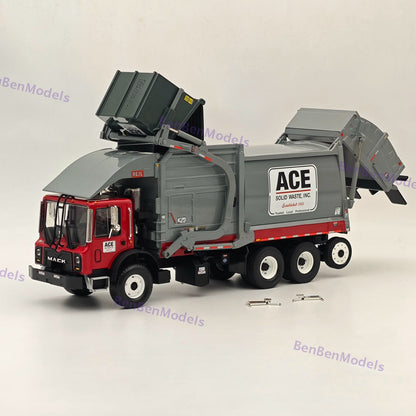 1/34 FIRST Mack TerraPro Front End Load Refuse with CNG Tailgate 10-4230 Gray