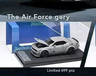 SH 1:64 Challenger SRT8 Hellcat Opening Hood Diecast Model Car Limited Edition
