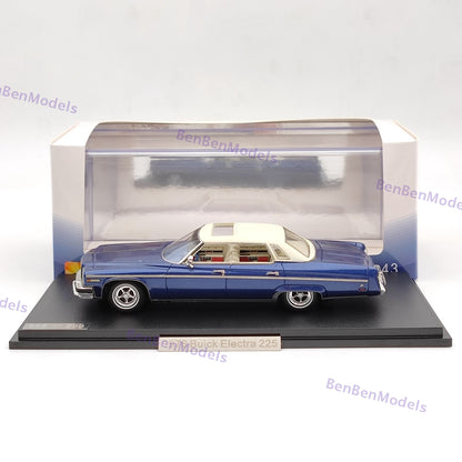 1/43 GLM Models Buick Electra 225 1976 #107202 Blue Resin Car Limited Collection